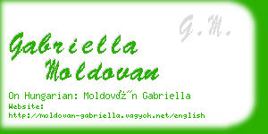 gabriella moldovan business card